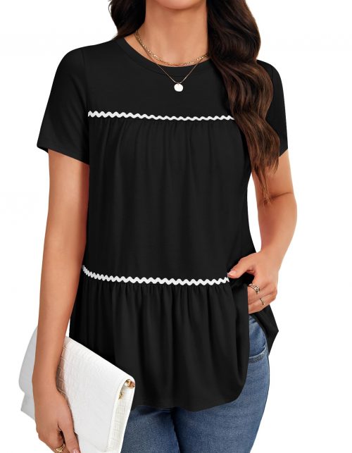 Rooscier Soft Charm Babydoll Tunic Top
