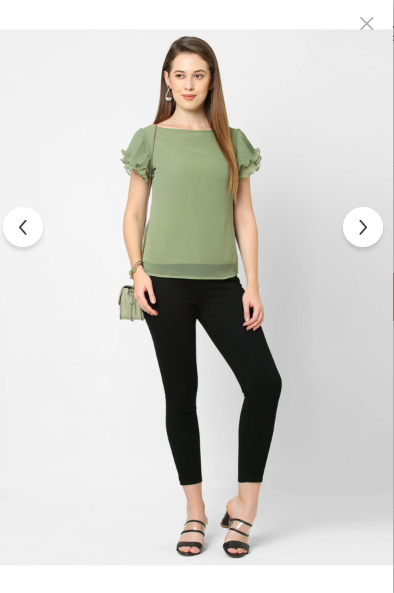 Mish by Styli Plissé Grace Georgette Top